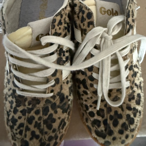 Gola Animal Print Sneakers with White Accents - Picture 2 of 3